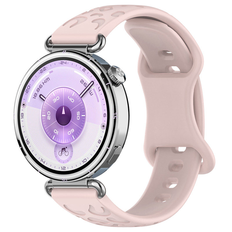 适用华为GT7猫爪纹硅胶表带GT6手表GT5智能GT4男女生watch6透气GT3运动41mm新款pro荣耀6plus通用ultra配件GS
