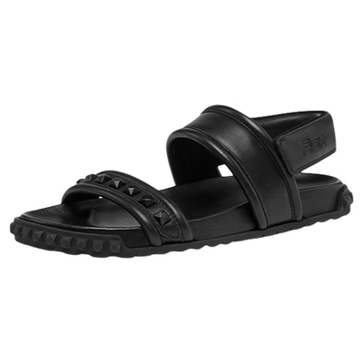 ASH女鞋2025夏季TIXTY真皮魔术贴休闲凉鞋女平底百搭简约罗马鞋潮