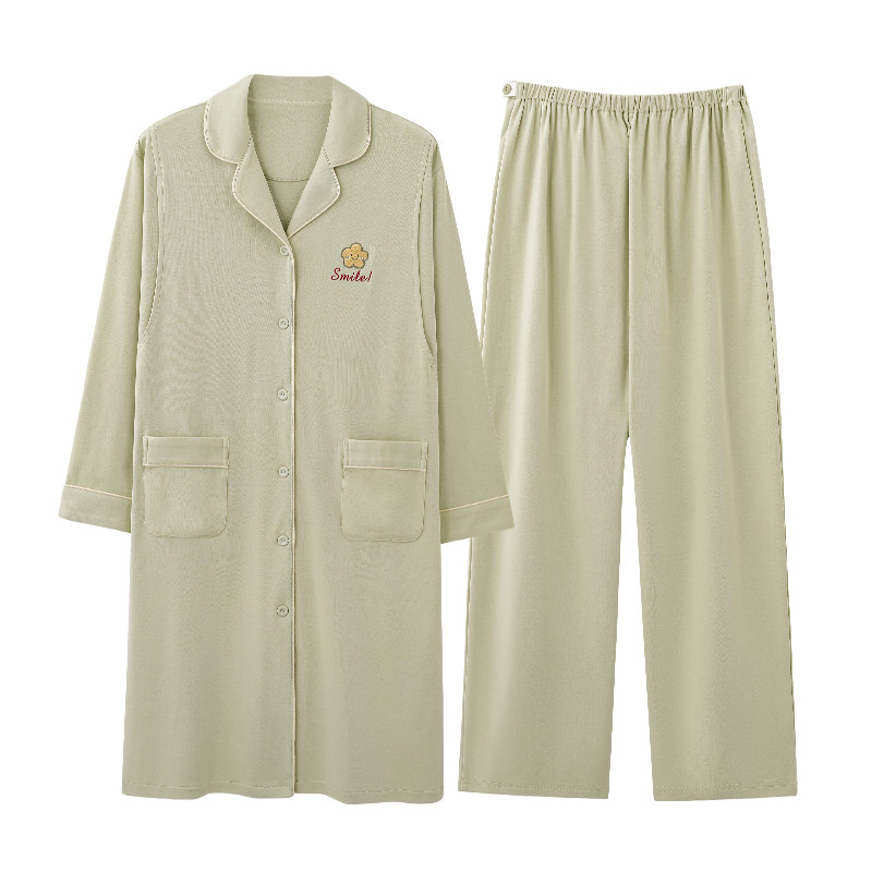 芬腾可安纯棉月子服孕妇待产裙产后哺乳睡衣女款2026新款冬高级感