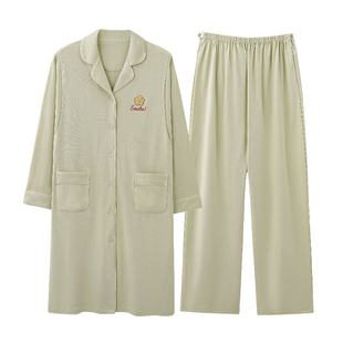 芬腾可安纯棉月子服孕妇待产裙产后哺乳睡衣女款2026新款冬高级感