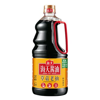 海天草菇老抽酱油1.28L