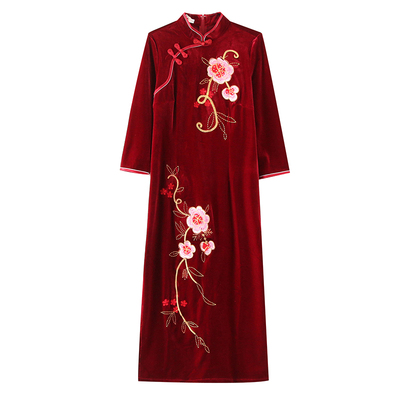 复古长款高档日常旗袍
