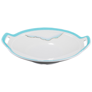 A8密胺仿瓷碗创意加厚防大碗汤碗圆形塑料盘子菜盘商用食品级餐具