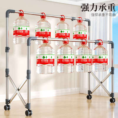 晾衣架阳台家用落地折叠双杆式室内外可伸缩晒被子神器卧室晾衣杆