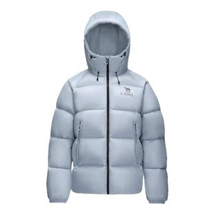 骆驼黑钻5PRO女装羽绒服短款2025冬季新款保暖连帽羽绒面包服加厚