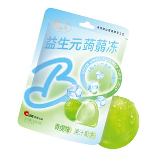 啵乐冻恰恰儿童挤食蒟蒻果冻益生元果汁吸吸葡萄味120g休闲零食