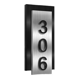 门牌号定制高级感2025年新款门牌号入户门口装饰住宅轻奢创意门号数字标识贴定做室外户外别墅区号牌提示牌子