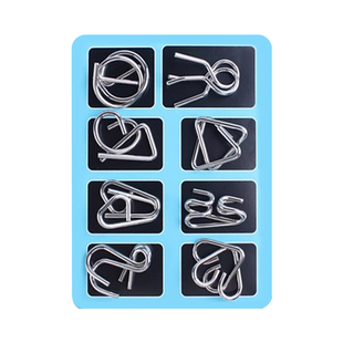 九连环智力解锁环解扣儿童小学生益智玩具鲁班锁孔明锁全套24件套