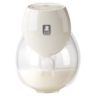 小白熊吸奶器免手扶电动单双边母乳全自动便携一体式旗舰原装配件