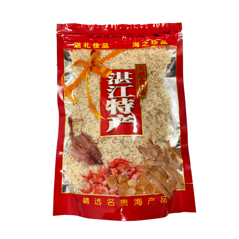湛江淡晒虾皮干无沙淡盐