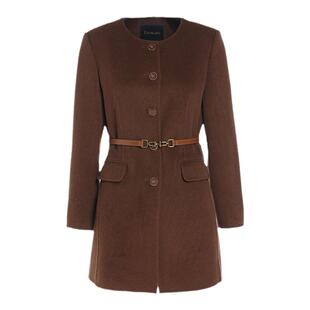 3期免息-乔万尼大衣女秋冬驼绒高级感新款毛呢外套ET4A002