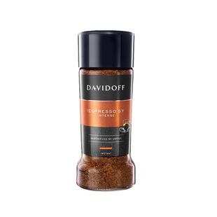 Davidoff大卫杜夫进口fine柔和意式香浓速溶纯黑冻干咖啡100g瓶装