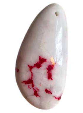 万山天然朱砂原矿原石吊坠晶体砂透光手工打磨项链男女士儿童宝宝