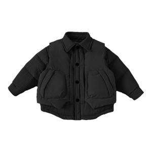 儿童外套秋冬男童棉服2024新款女童棉衣宝宝夹棉外套加厚保暖秋装