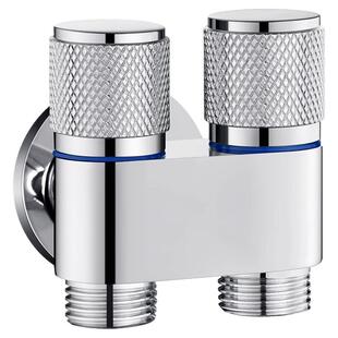 迷你一进二出多功能三通角阀双开双控马桶伴侣喷枪开关洗衣机龙头