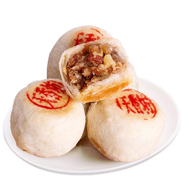 陕西特产水晶饼西安传统老式糕点即食350g/盒