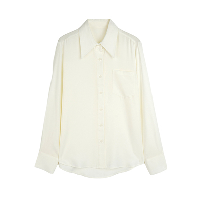 云感衬衫通勤秋冬长袖廓形显瘦