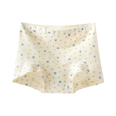 猫人纯棉高腰平角包臀短裤