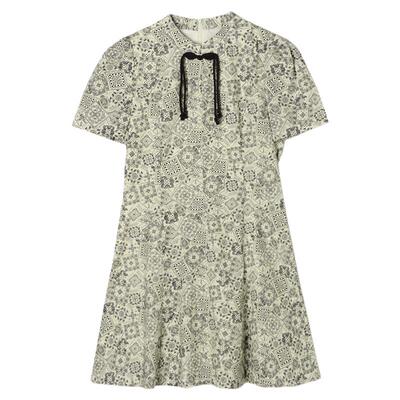 民族风印花棉质连衣裙