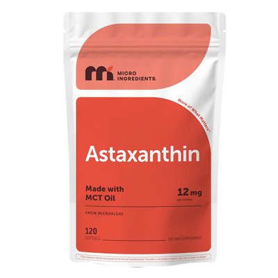 现货美国MicroIngredients Astaxanthin天然虾青素胶囊12mg120粒