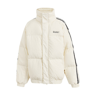 美特斯邦威面包羽绒服男女同款冬季新款舒适百搭情侣灰鸭绒外套