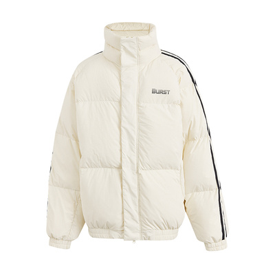 美特斯邦威情侣灰鸭绒羽绒服