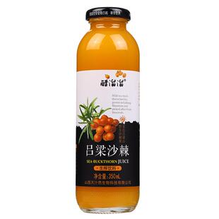 40%沙棘汁饮料吕梁野生生榨沙棘果汁饮料整箱350ml 山西沙棘汁