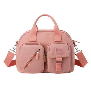 大容量手提包2025新款休闲女士托特包轻便百搭尼龙帆布单肩斜挎包