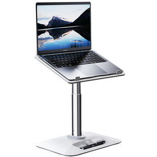 站立式笔记本增高工作台站着办公的手提电脑落地升降支架桌面可伸缩调节悬空支撑托架子床上办公室平板升高桌