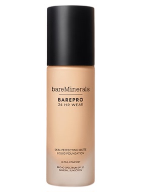bareminerals无瑕轻薄粉底液祼妆