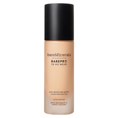 bareminerals无瑕轻薄粉底液祼妆