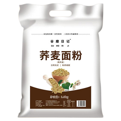 荞麦粉家庭装5斤低脂荞麦