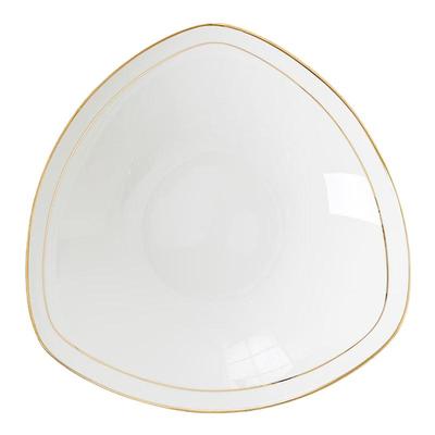 盘子菜盘家用金边深盘好看的盘子