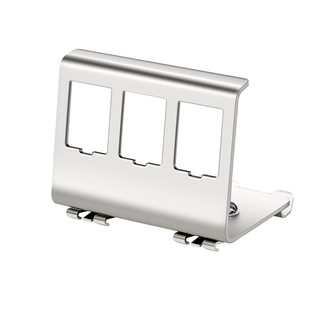 英曼网络模块金属支架DIN RAIL滑轮滑轨直通对接头辅助工具凹槽固定支架导轨安装转接网口塑料支架弱电箱配件