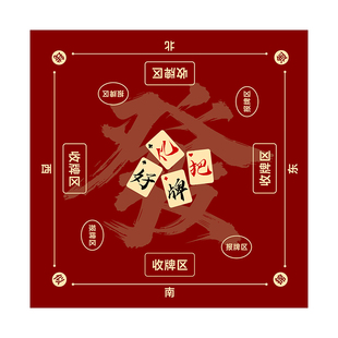 新款麻将桌布手搓专用桌垫加厚防滑牌九正方形棋牌游戏台面桌布