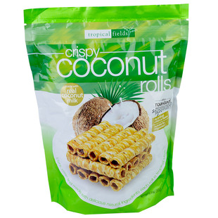 开市客购泰国产Tropical fields香脆椰子卷椰奶芝麻蛋酥 零食285g