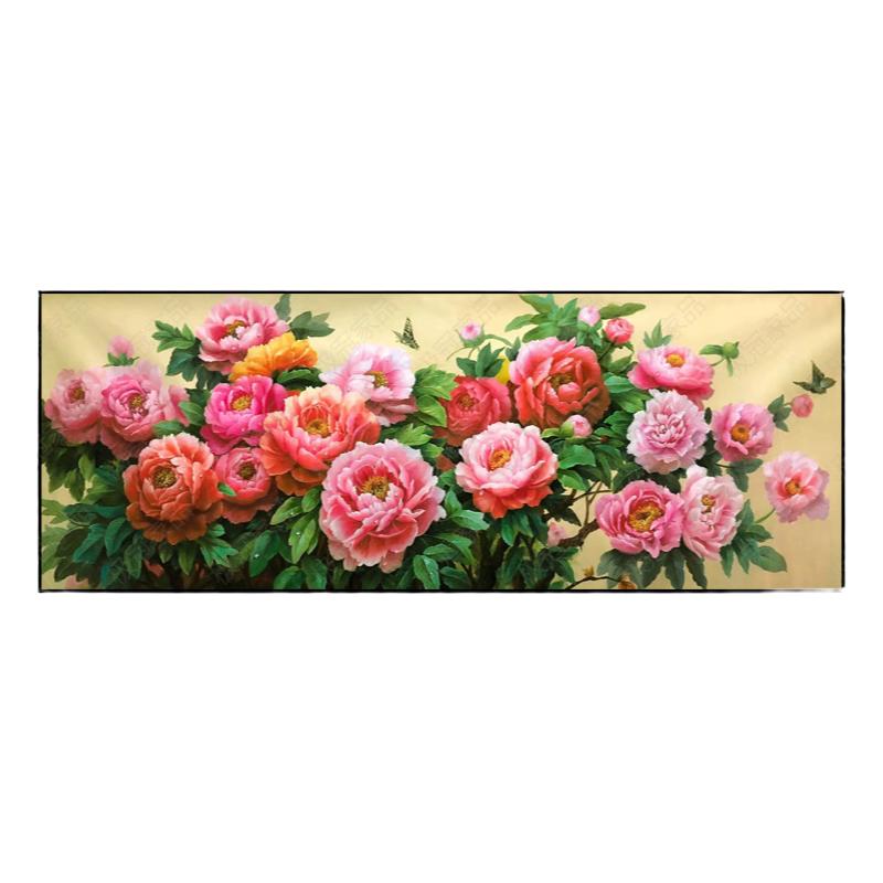 极冠家品钻石画满钻牡丹花贴钻画