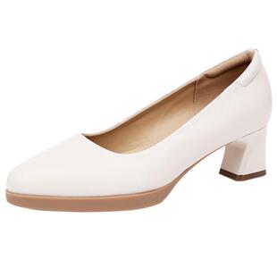 高跟气质通勤女鞋32时尚黑色舞蹈鞋真皮厚底小码旗袍走秀粗跟单鞋