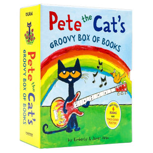 Pete the Cat 皮特猫英语绘本6册 英文原版绘本 I Love My White Shoes 好性格养成吴敏兰常青藤爸爸推荐英文亲子睡前读物大开