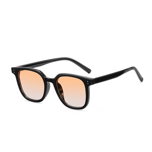 GM日落渐变黑框茶色近视墨镜男款腮红眼睛男士太阳镜女夏护目护眼