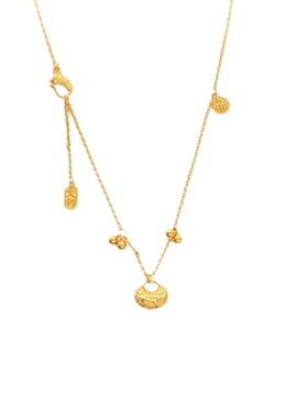 古法金包银硕果累累吊坠女