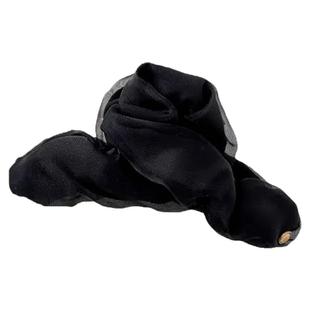 轻奢流光网纱褶皱抓夹女气质鲨鱼夹大号显发量发夹后脑勺盘发头饰