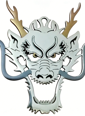 霸气项链镂空龙头新款时尚吊坠