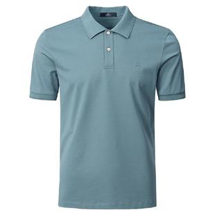 含桑蚕丝/专柜款]梦特娇男士短袖T恤2025夏新款翻领polo衫2420820