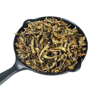秀彬家园 延边小吃香辣小银鱼干即食 韩式咸鱼干韩国小鱼干银鱼干