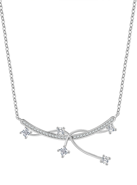 流光轻舞925银新款项链锁骨链