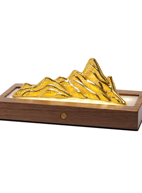 铜心满福花丝金山招财摆件