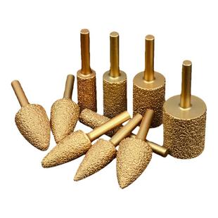 钎焊金刚石磨头硬质合金旋转锉内磨头手电钻金钢砂打磨钻钨钢铣刀