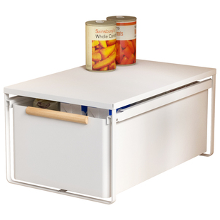 浴室柜下置物架水槽下收纳架卫生间收纳筐柜子分层架双层抽拉式