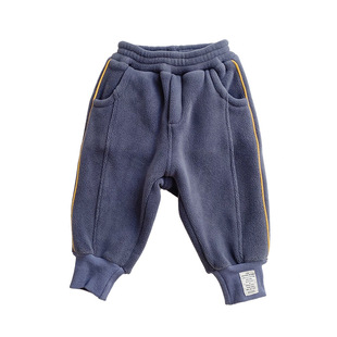 宝宝秋冬长裤加绒加厚一体绒男童女童休闲保暖裤子奥羊绒一条过冬